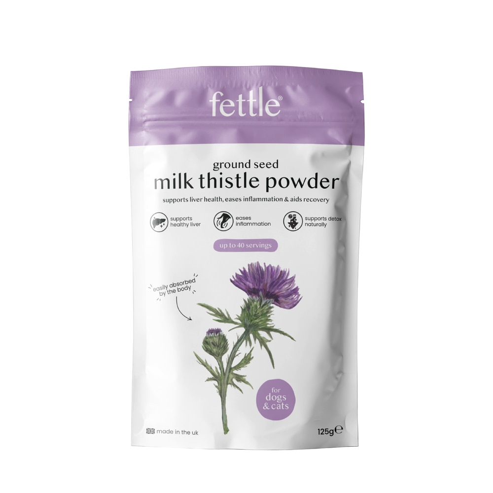 Fettle Fettle Ground Seed Milk Thistle Powder Adult pet food packaging